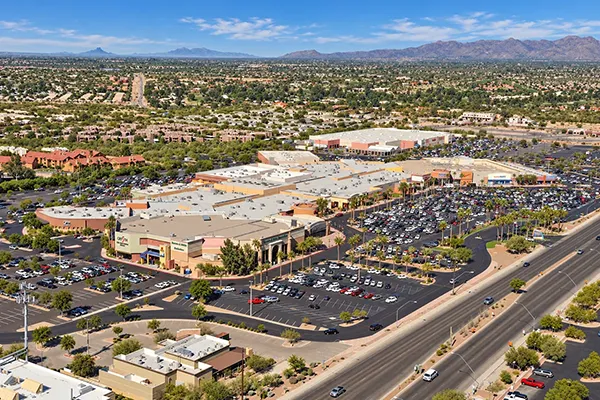 Aerial view of the former Foothills Mall site in Tucson